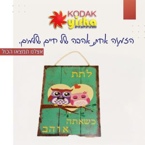 שלטי עץ מעוצבים לבית: שלט עץ עם משפטים מעצימים לקניה אונליין |