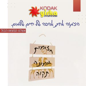 שלטי עץ מעוצבים לבית: שלט עץ עם משפטים מעצימים לקניה אונליין |